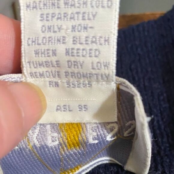 VTG 90s Express Tricot Quarter Zip Sweater Striped Rugby Boxy Oversized SZ Small - Picture 7 of 10